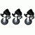 walimex Tripod Wheels Pro, set of 3