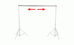walimex TELESCOPIC Background Crossbar, 120-307cm