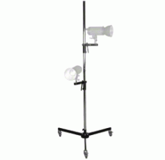 walimex pro Wheeled Tripod with 2 Clamp Holders