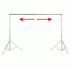 walimex TELESCOPIC Background Crossbar, 224-400cm