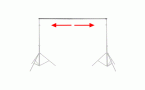 walimex TELESCOPIC Background Crossbar, 224-400cm