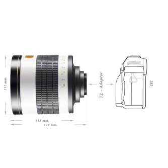 Lenses - walimex pro 800/8,0 DSLR Mirror Canon EF white - quick order from manufacturer