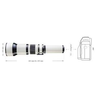 Объективы - walimex pro 650-1300/8-16 DSLR Canon EF white - быстрый заказ от производителя