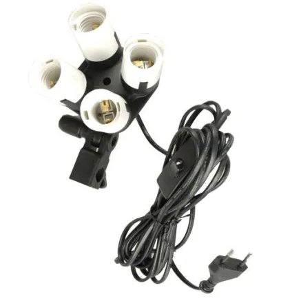 Walimex 4-fold Lamp Holder 15340 with 5/8 inch Tripod Connection