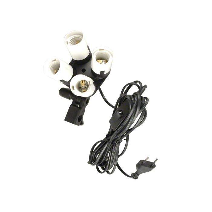 Fluorescējošās - Walimex 4-fold Lamp Holder 15340 with 5/8 inch Tripod Connection - ātri pasūtīt no ražotāja