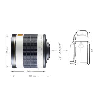 Lenses - walimex pro 500/6,3 DSLR Mirror C-Mount white - quick order from manufacturer