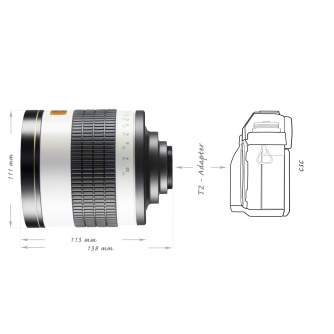 Lenses - walimex pro 800/8,0 DX DSLR Mirror T2 white - quick order from manufacturer