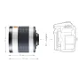 SLR objektyvai - Walimex pro 500/6,3 DX DSLR Mirror T2 white - быстрый заказ от производителя