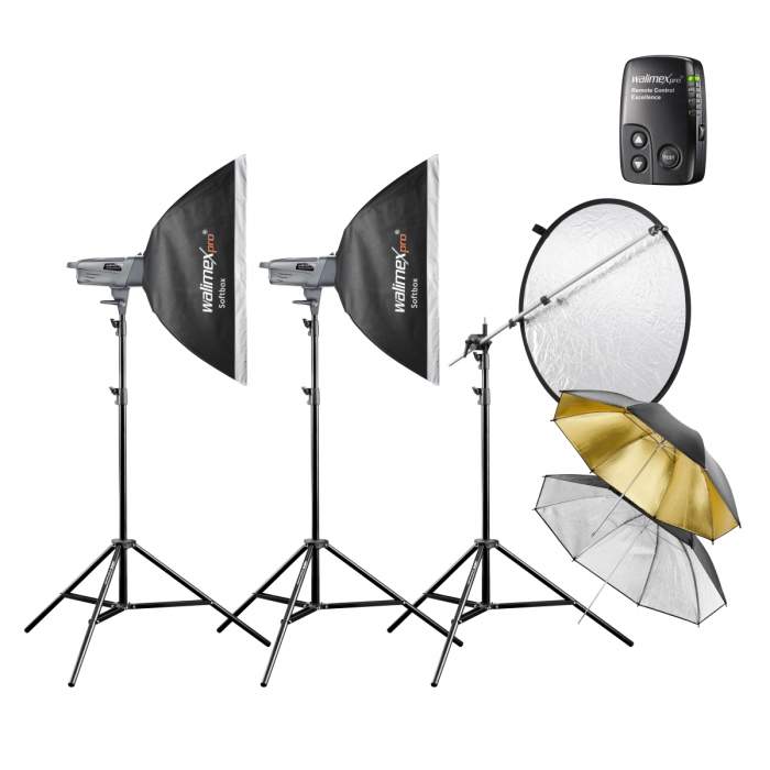 Studio flash kits - walimex pro VE Set Advance M 2/2 2SB2RS+ - quick order from manufacturer