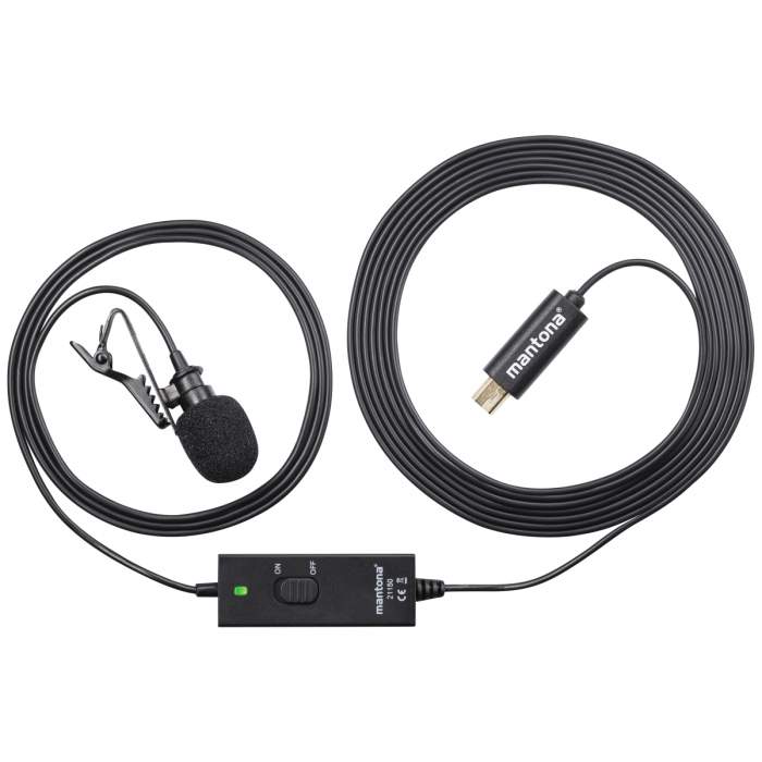 Mikrofoni - mantona Lavalier Microfon for Gopro 3/3+/4 - ātri pasūtīt no ražotāja