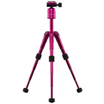 Mini Tripods - Mini Tripod for camera Mantona Kaleido 21187 - Glamour Pink Metallic - quick order from manufacturer