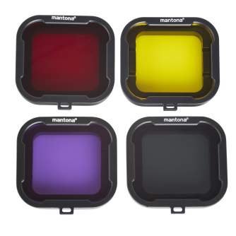 Filter Sets - mantona Filter set 4-coloured GoPro Hero 4/3 + - quick order from manufacturer