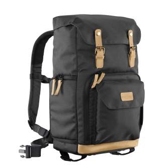 Mugursomas - Mantona photo backpack Luis black, retro - perc šodien veikalā un ar piegādi