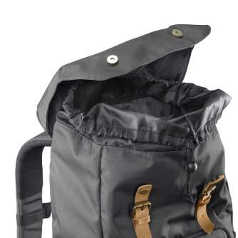Mugursomas - Mantona photo backpack Luis black, retro - купить сегодня в магазине и с доставкой