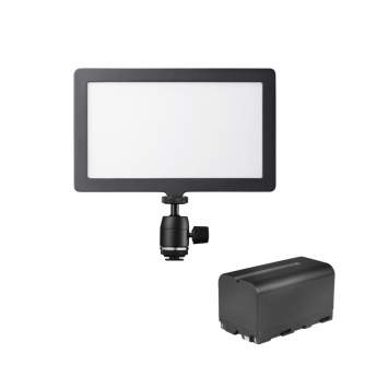 On-camera LED light - walimex pro Soft LED 200 Square Bi Color Set1 - quick order from manufacturer