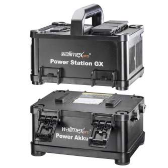 Studio Frashes with Power Packs - walimex pro Power Station GX incl. Lithium-Ionen Accumulator - quick order from manufacturer