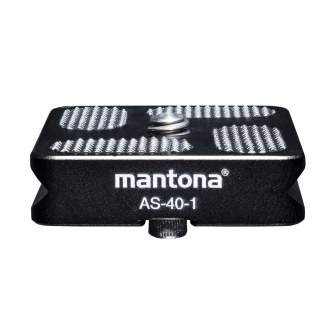 Tripod Accessories - mantona AS-40-1 quick release plate - quick order from manufacturer