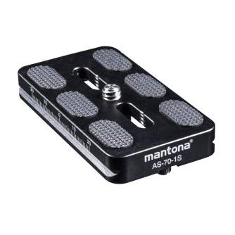 Tripod Accessories - mantona AS-70-1S quick release plate - quick order from manufacturer