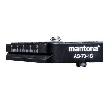 Tripod Accessories - mantona AS-70-1S quick release plate - quick order from manufacturer