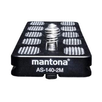 Tripod Accessories - mantona AS-140-2M quick release plate - quick order from manufacturer