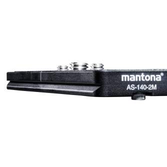 Tripod Accessories - mantona AS-140-2M quick release plate - quick order from manufacturer