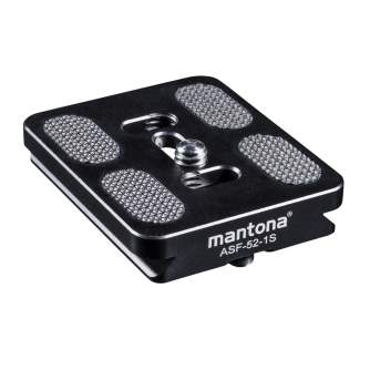 Tripod Accessories - mantona Fortress ASF-52-1S quick release plate - quick order from manufacturer