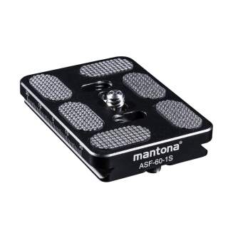 Tripod Accessories - mantona Fortress ASF-60-1S quick release plate - quick order from manufacturer