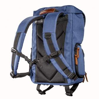 Mugursomas - mantona photo backpack Luis junior blue, retro - ātri pasūtīt no ražotāja