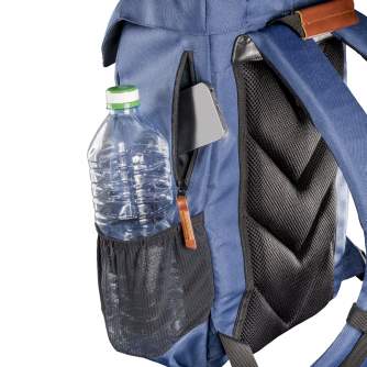 Backpacks - mantona photo backpack Luis junior blue, retro - quick order from manufacturer