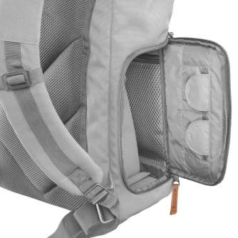 Backpacks - mantona photo backpack Luis grey, retro - buy today in store and with delivery