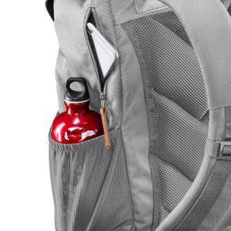 Mugursomas - mantona photo backpack Luis grey, retro - ātri pasūtīt no ražotāja