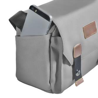 Shoulder Bags - mantona Camerabag Milano piccolo grey - quick order from manufacturer