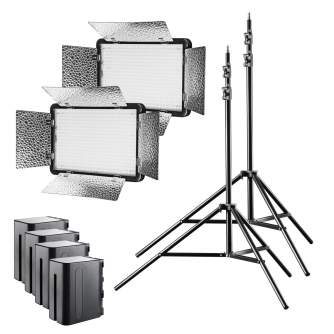 Light Panels - walimex pro LED 500 Versalight Daylight Set2 Akku - quick order from manufacturer