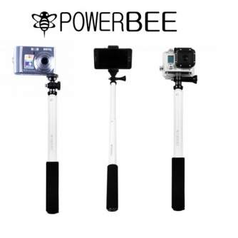 Больше не производится - Powerbee teleskopiskais monopods (selfie stick) GoPro, mobilajām telefonam 70cm