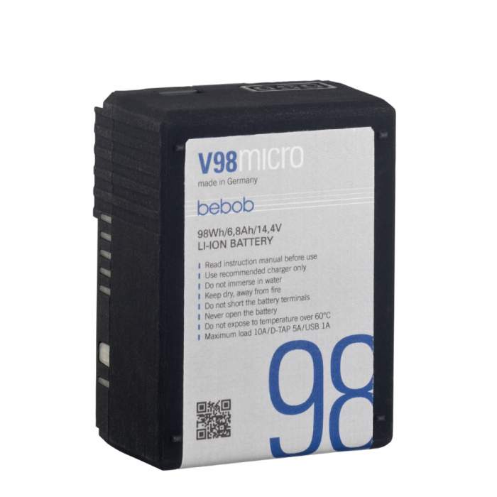 V-Mount аккумуляторы - Bebob V98MICRO micro V-Mount Li-Ion Battery - быстрый заказ от производителя