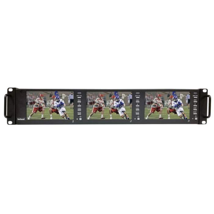 LCD мониторы для съёмки - Boland BRMO5x3 5&quot; Triple Monitors for 19&quot; Rack System - быстрый заказ от производителя