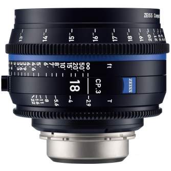 CINEMA Video Lences - Carl Zeiss CP.3 2.9/18 mm PL Mount - quick order from manufacturer