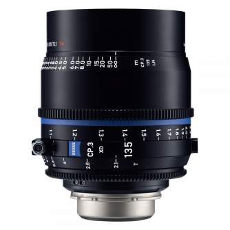 CINEMA Video Lences - Carl Zeiss Compact Prime CP.3 2.1/135mm XD PL Mount Lens - quick order from manufacturer