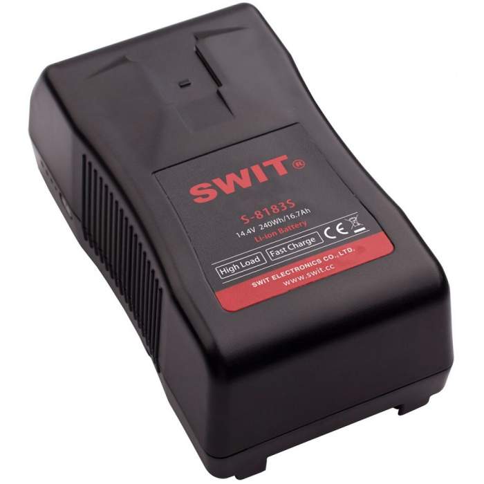 V-Mount Battery - Swit S-8183S V-Mount Li-Ion High Load Battery 14.4V / 240Wh - quick order from manufacturer