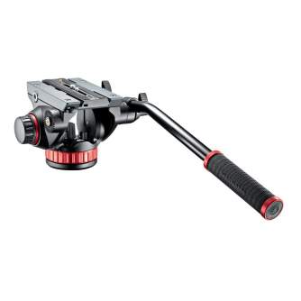Tripod Heads - Manfrotto Pro Video Head with flat base & 504PL (MVH502AH) - quick order from manufacturer