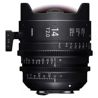 CINEMA Video objektīvi - Sigma FF High Speed Prime 14mm T2 EF-Mount - ātri pasūtīt no ražotāja