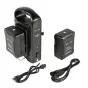 V-Mount Battery - Shape 2 x V-Mount Battery + Dual Battery Charger (2V98PW) - quick order from manufacturer