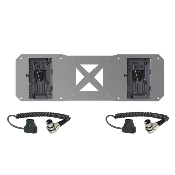Accessories for LCD Displays - Shape 2x V-Mount &amp; 2x Cables for Atomos Sumo Battery Plate (2VMAB) - quick order from manufacturer