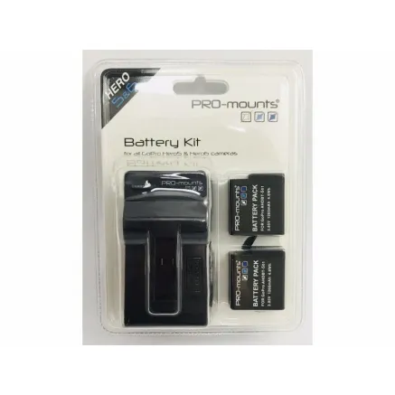 PRO-MOUNTS BATTERY/CHARGER KIT HERO 5&6