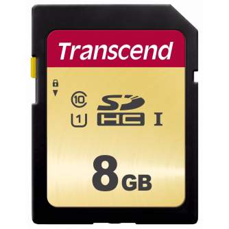 Atmiņas kartes - TRANSCEND 8GB UHS-I U1 GOLD SD CARD, MLC - ātri pasūtīt no ražotāja