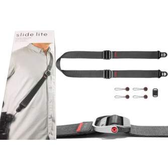 Ремни и держатели для камеры - Peak Design camera strap Slide Lite, black - купить сегодня в магазине и с доставкой