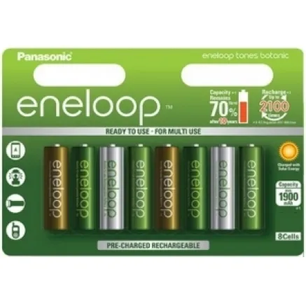 Panasonic ENELOOP BK-4MCCE/8TE (8xAAA) Botanic