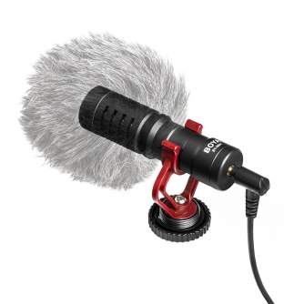 Videokameru mikrofoni - Boya Universal Compact Shotgun Microphone BY-MM1 - купить сегодня в магазине и с доставкой