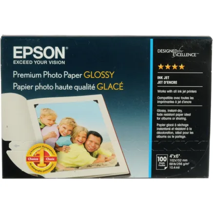 Epson Premium Glossy Photo Paper 10x15, 255 g/m2
