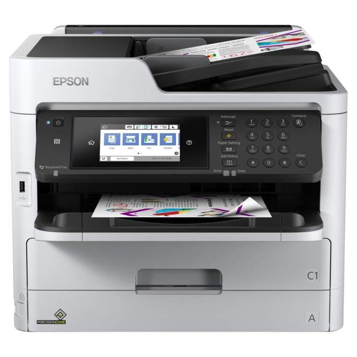 Printeri un piederumi - Epson Multifunctional printer WF-C5710DWF Colour, Inkjet, All-in-One, A4, Wi-Fi, Grey/Black - ātri pasūtīt no ražotāja